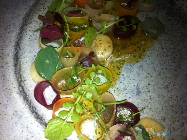 Picked Vegetables With Smoked Bone Marrow