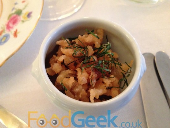 Canapé: Black Peas & Vinegar