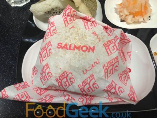 Salmon Yo! Burger Wrapper