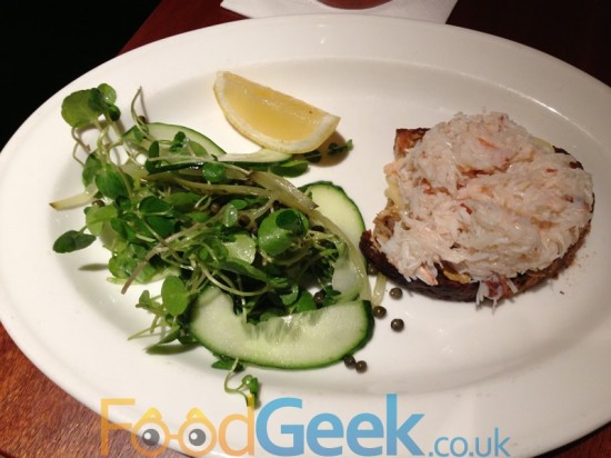 Brixham Crab On Toast