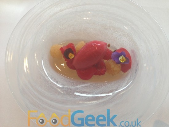 Elderflower & Pink Champagne Jelly With Raspberries