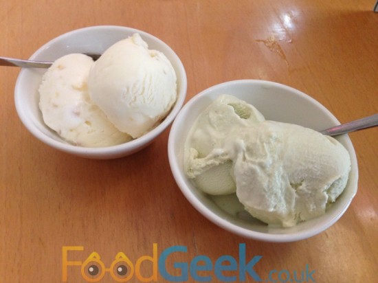 Stem Ginger & Green Tea Ice Creams