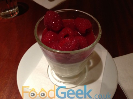 Raspberry & Buttermilk Pannacotta