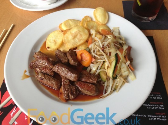Sirloin Steak in Teriyaki Sauce