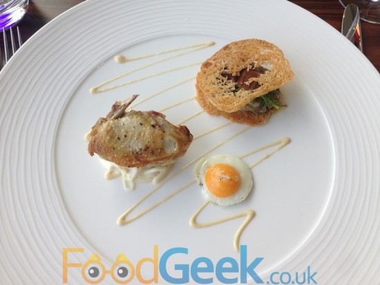 Quail: Breast, Sandwich & Fried Egg