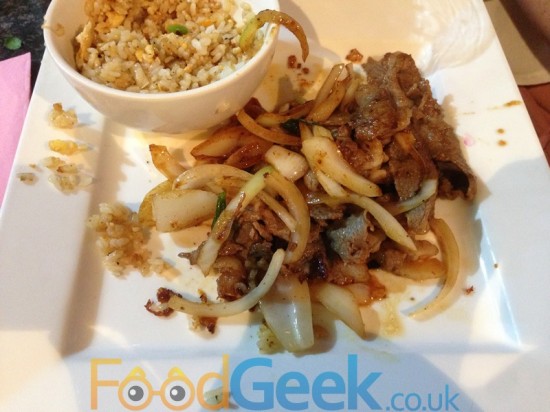 Beef Sirloin with Yaki Niku Sauce