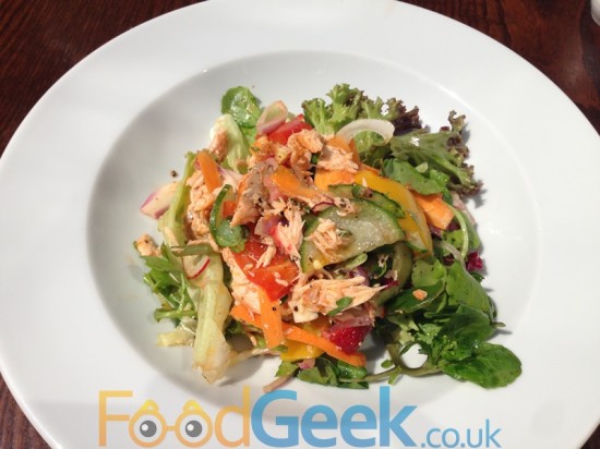Smoked Salmon & Crushed Strawberry Salad