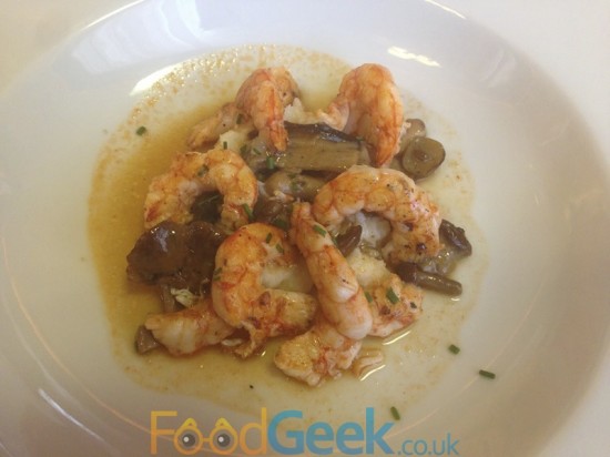 Prawns, Potato & Mushrooms