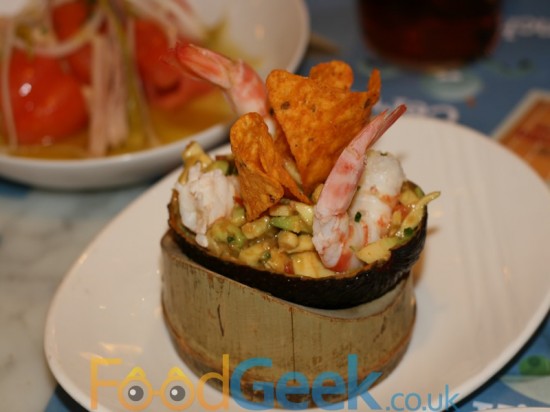 Avocado, Spicy Tomato & King Prawn