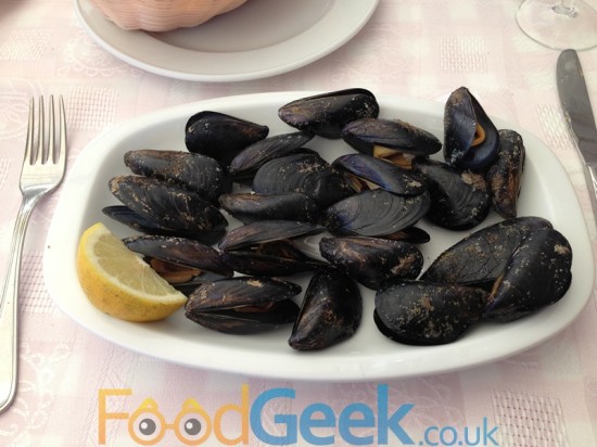 Steamed Mussels