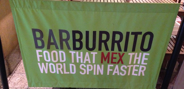 Barburrito, Trafford Centre – ‘Food that mex the world spin faster’, Apparently.