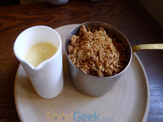 Plum & Hazlenut Crumble
