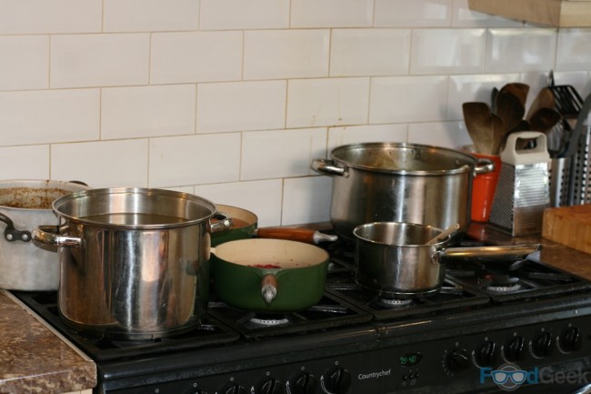 Many pans