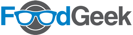 The original Food Geek logo: the word FoodGeek with the two Os drawn as a pair of glasses