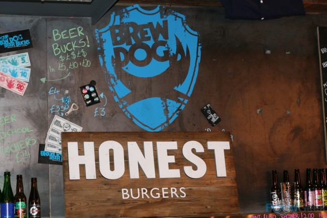 Honest Burgers Sign
