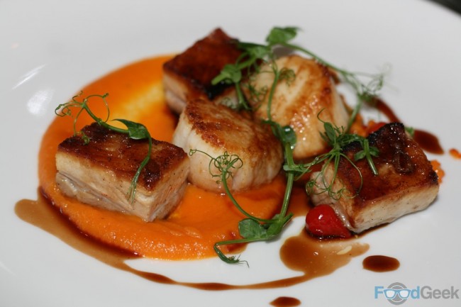Hand Dived Scallops & Pork Belly 