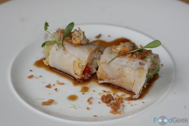 Crab, Seafood & Bean Curd Cannelloni (Cheung Fun)