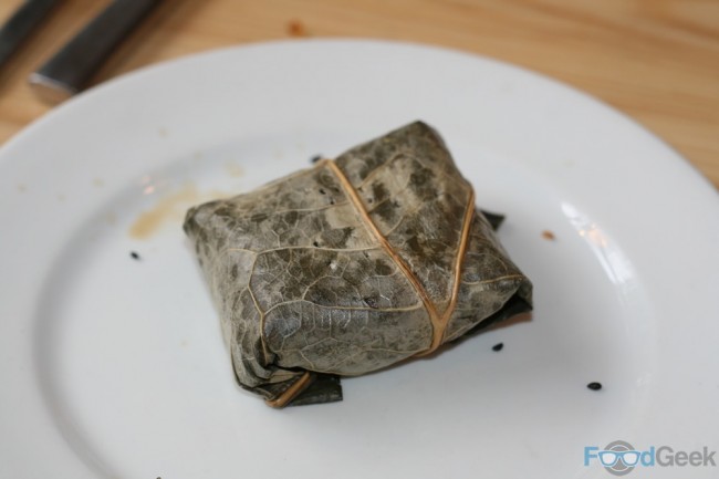 Tea Smoked Sticky Rice with Dried Shrimp, Mushroom & Dried Sausage