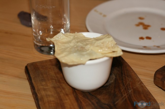 Won Ton With Garlic, Chilli Oil & Crispy Bean Curd