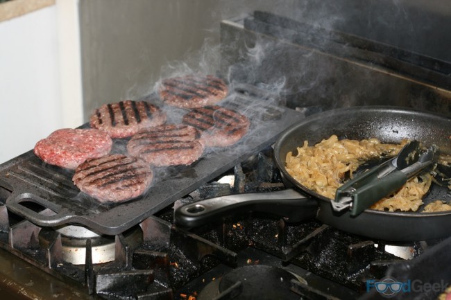 Burgers Cooking