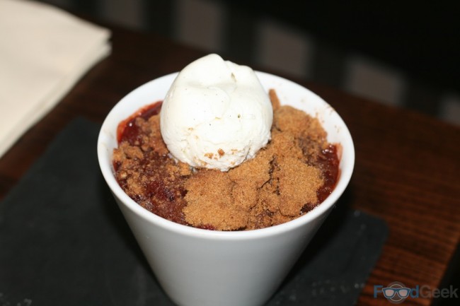 Apple & Blackberry Crumble