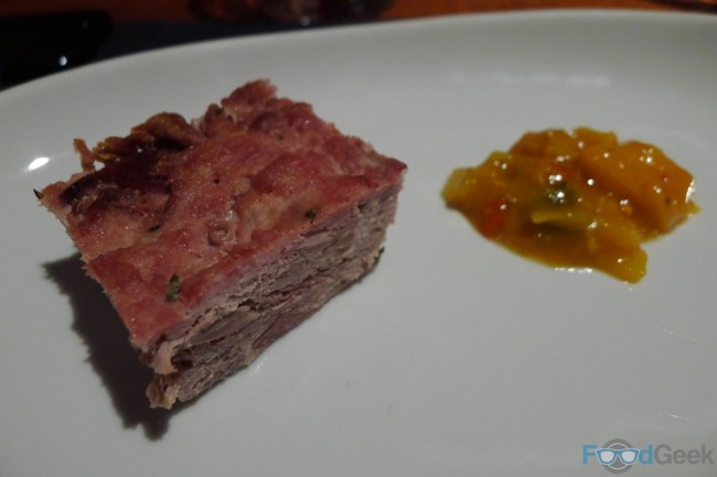 Pressed Duck with Piccalilli