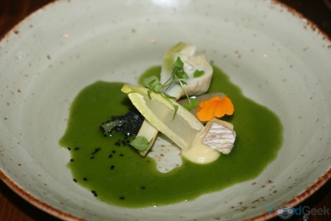 Artichoke, Pickled Pear, Blue Cheese