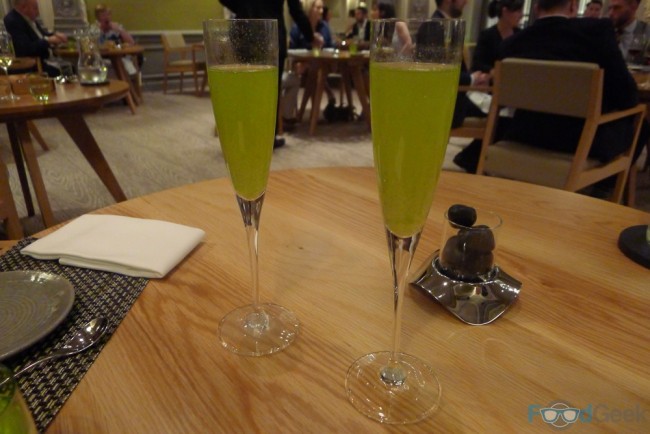 Green Apple & Mint Champagne Cocktail