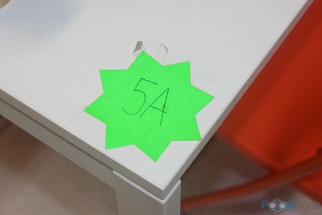 Table Number