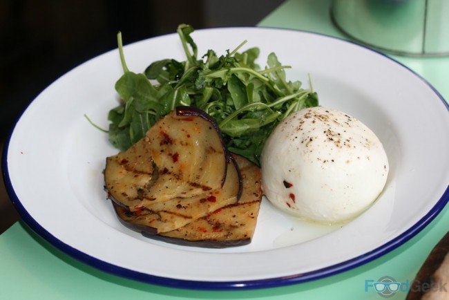 Aubergine and Burrata