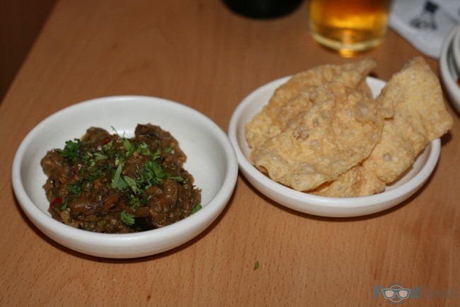Aubergine, Wonton Crisp
