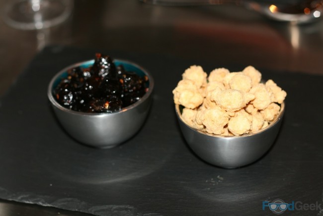 Fried Olives & Hazelnuts