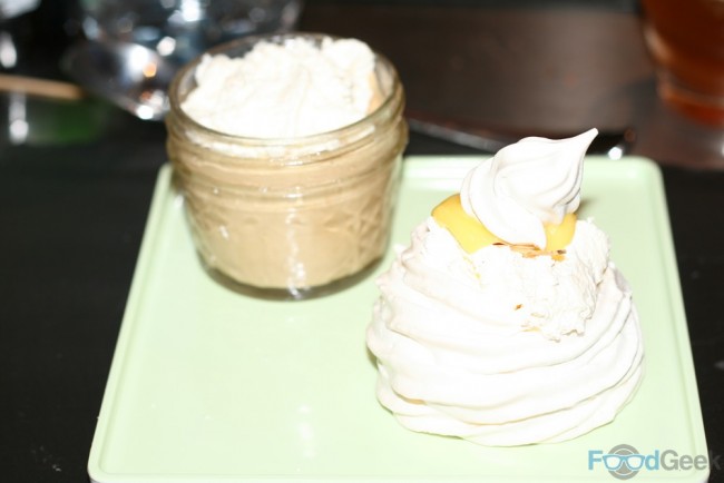 Meringue, soave melon & limoncello curd