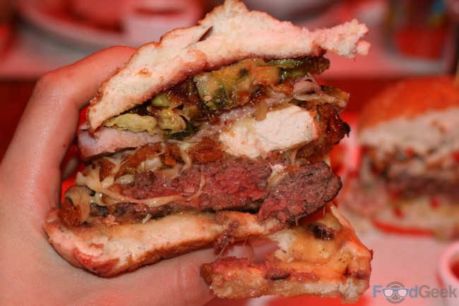 Christmas Burger Inside