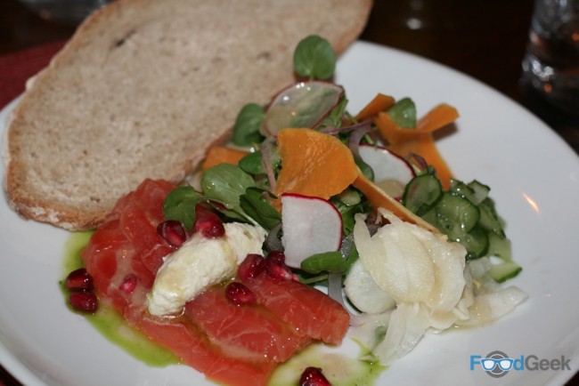 Gin & fennel cured salmon