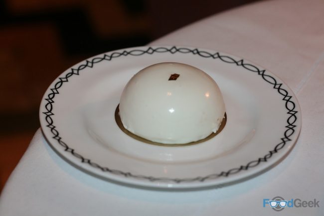 Caramelised Cardamom Pears, Tahiti Vanilla Dome