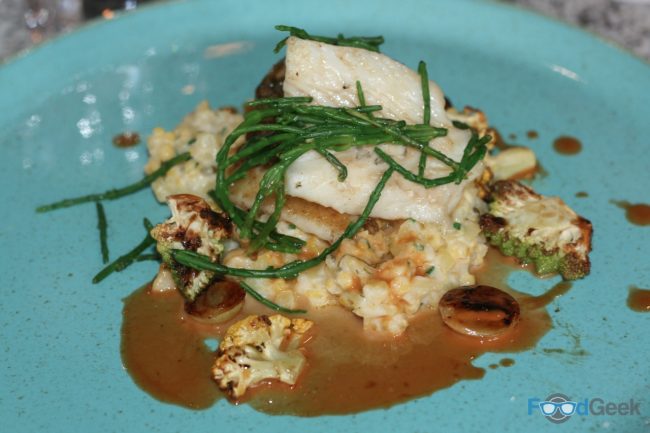 Fillet of Brill, Cauliflower Risotto & Samphire