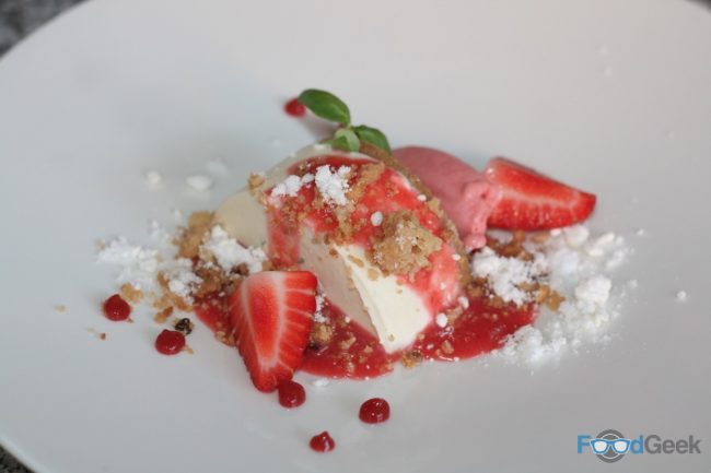 Lime & Strawberry Cheesecake