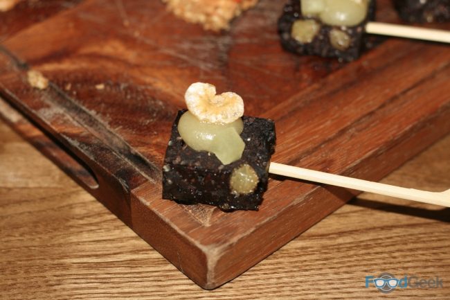 Black Pudding & Apple Canape