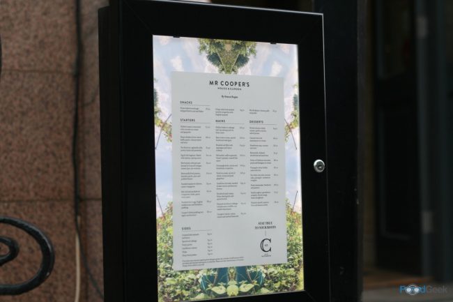 Outside Menu